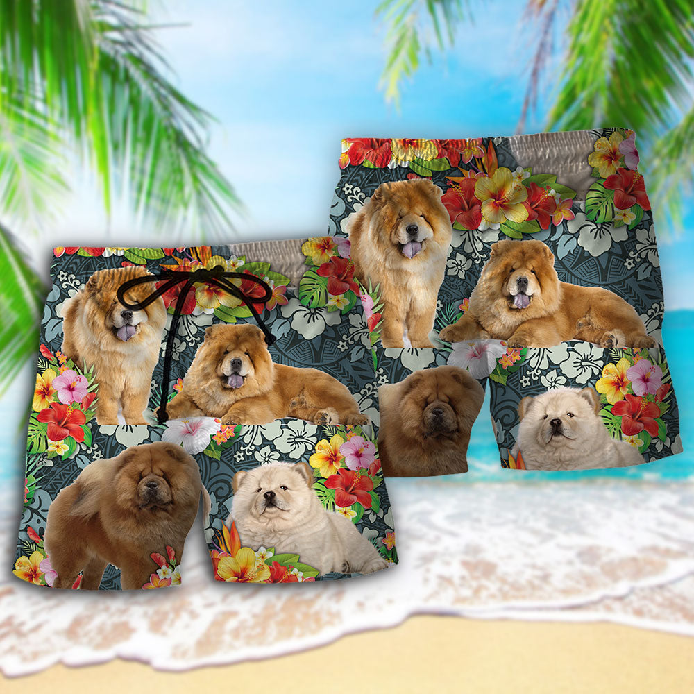Chow Chow Tropical Dog Lover - Beach Short