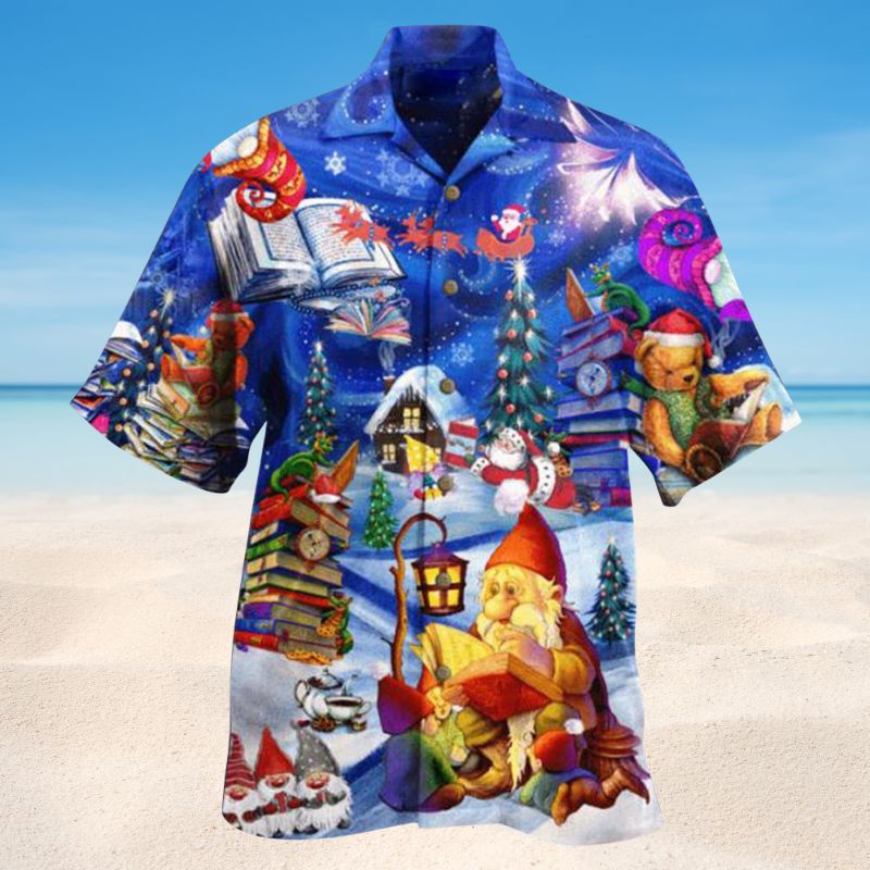 Christmas Reading Book Make Me Happy – Hawaiian Shirt