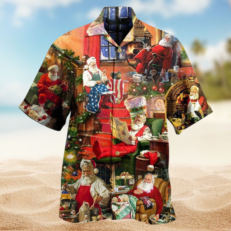 Christmas Santa Daily Life Edition – Hawaiian Shirt