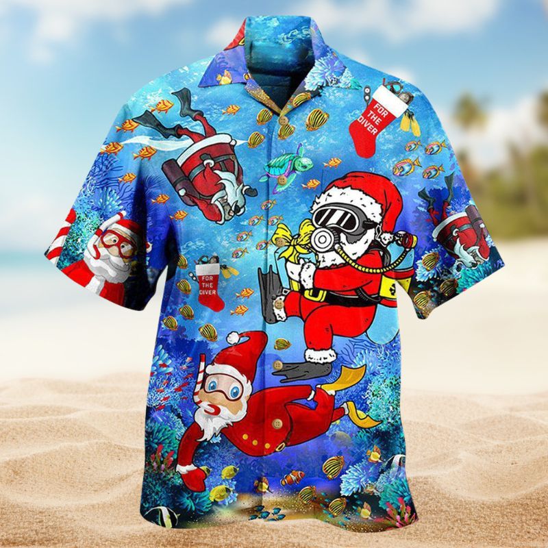 Christmas Santa Dives Edition – Hawaiian Shirt