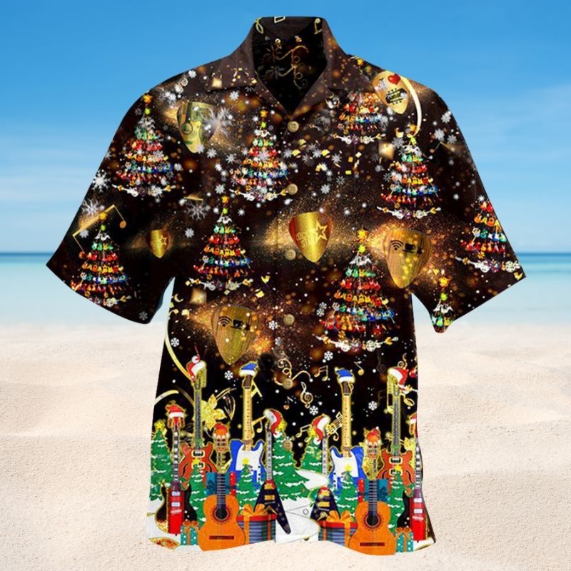 Christmas Yes I Speak Guitar Style – Hawaiian Shirt