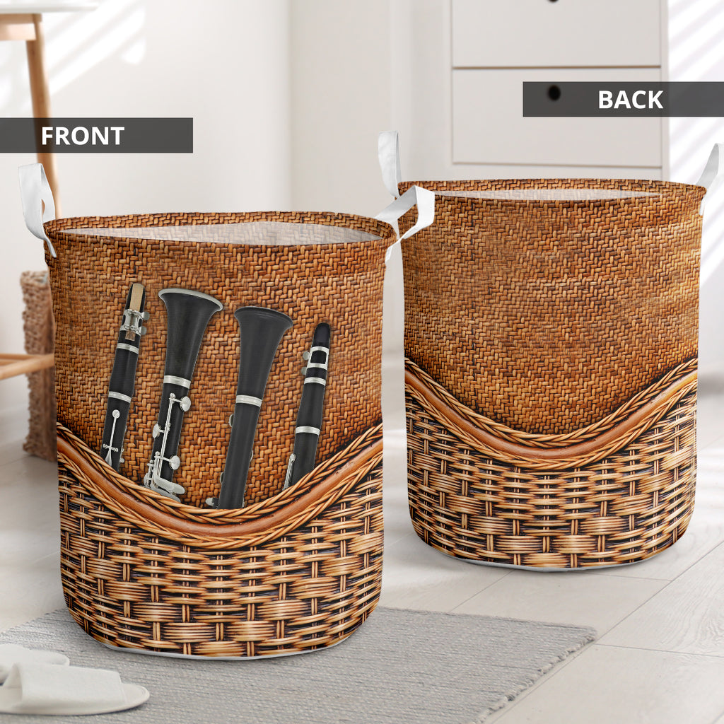Clarinet Rattan Teaxture - Laundry Basket - Owls Matrix LTD