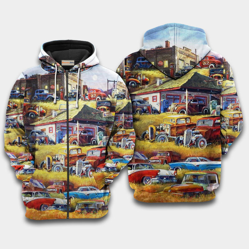 Classic Car Blessing Quote Art – 3D Hoodie
