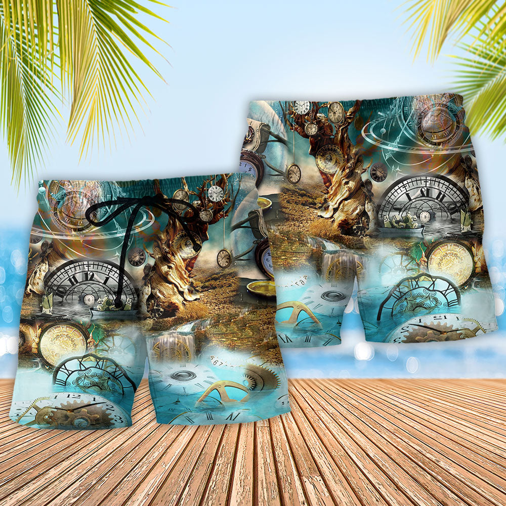 Motivational Clock Quote – Beach Short