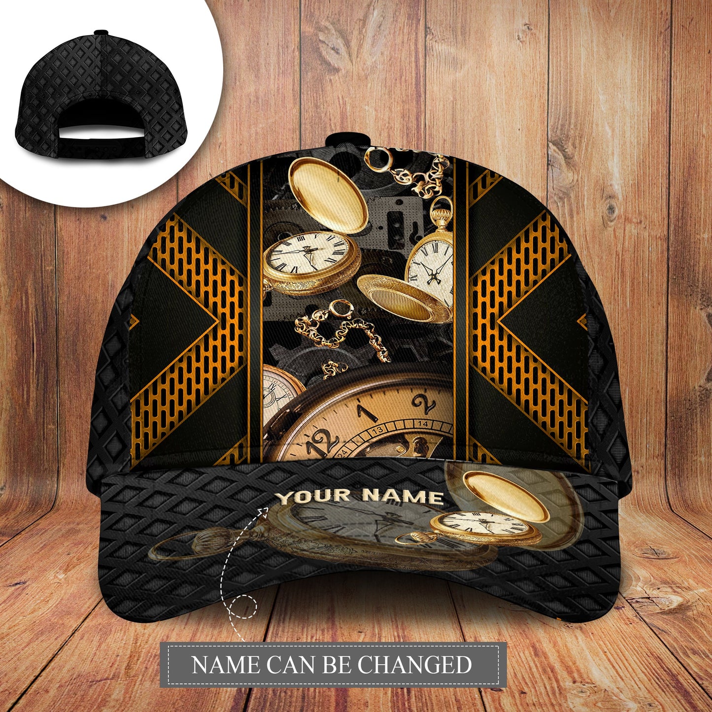 Steampunk Clock Good Time Personalized – Classic Cap