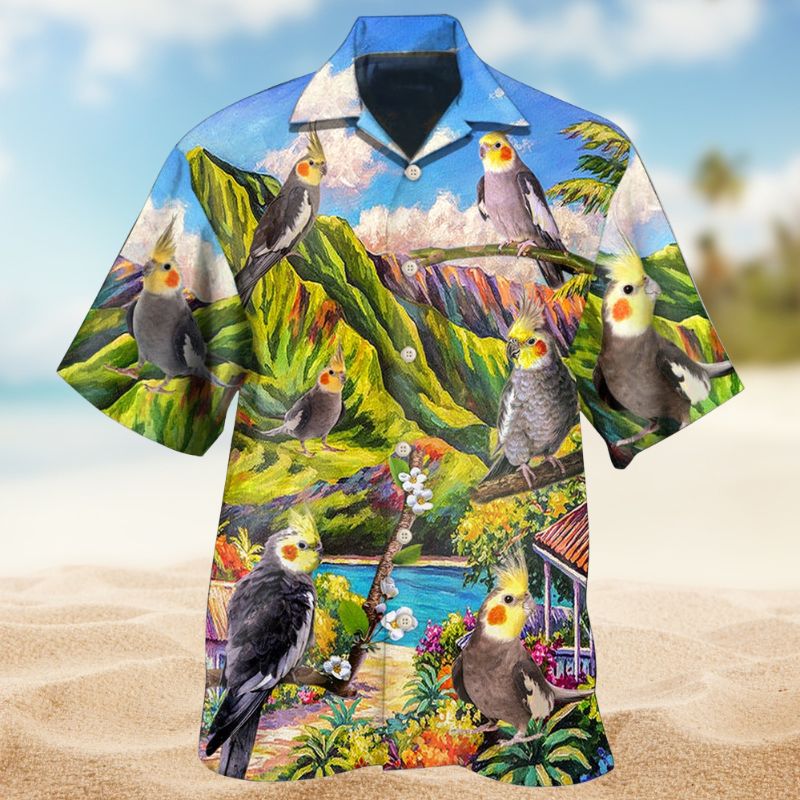 Cockatiel Beautiful Landscape Style – Hawaiian Shirt
