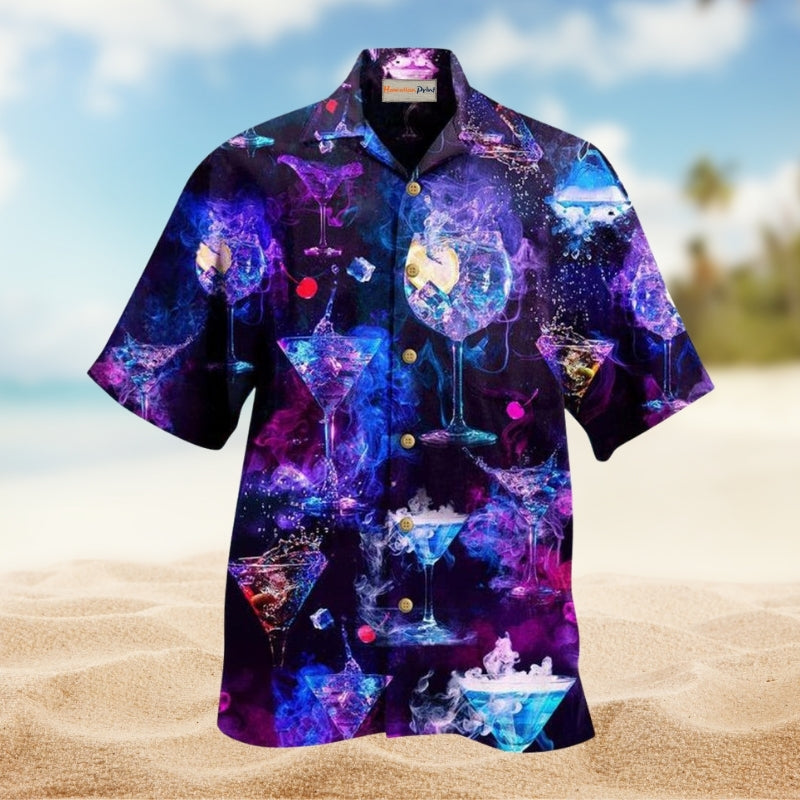 Cocktail Love The Moon Purple Limited Edition – Hawaiian Shirt