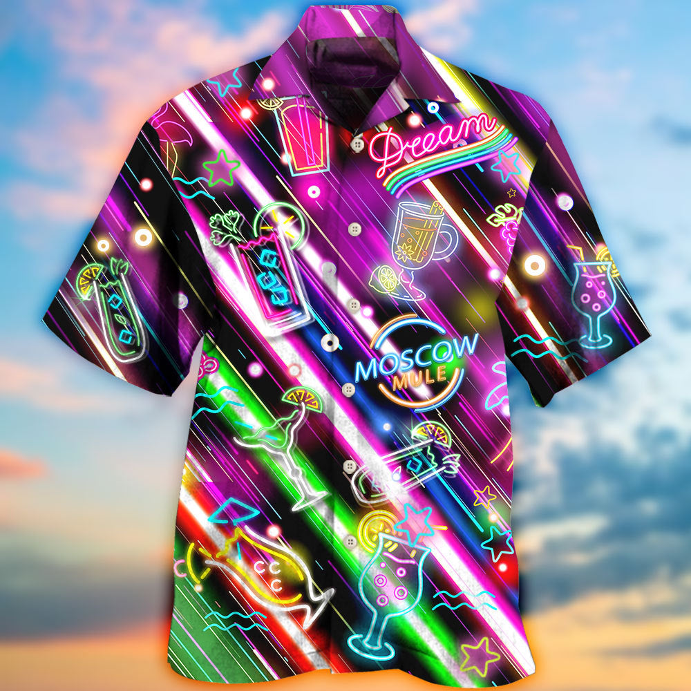 Moscow Mule Cocktail Happy Hour Vintage Style - Hawaiian Shirt