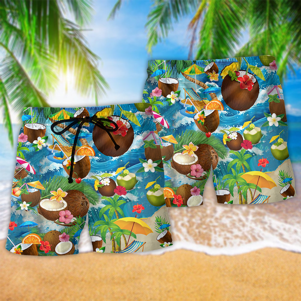 Coconut Summer Beach Time - Beach Short