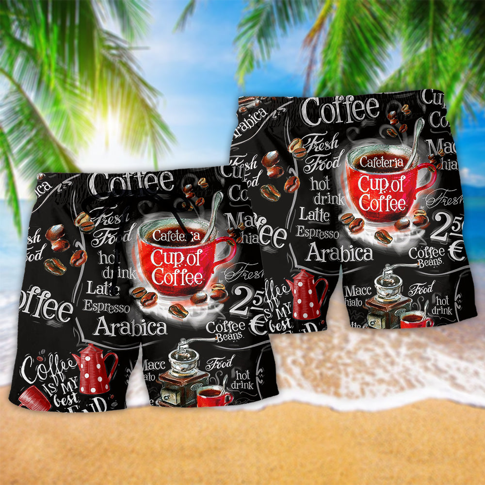 Coffee Makes Everything Better Art – Beach Short