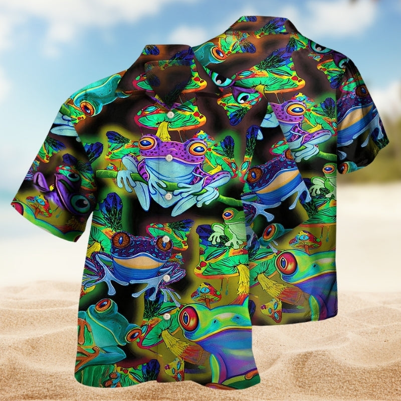 Colorful Frog Lover Limited Edition – Hawaiian Shirt