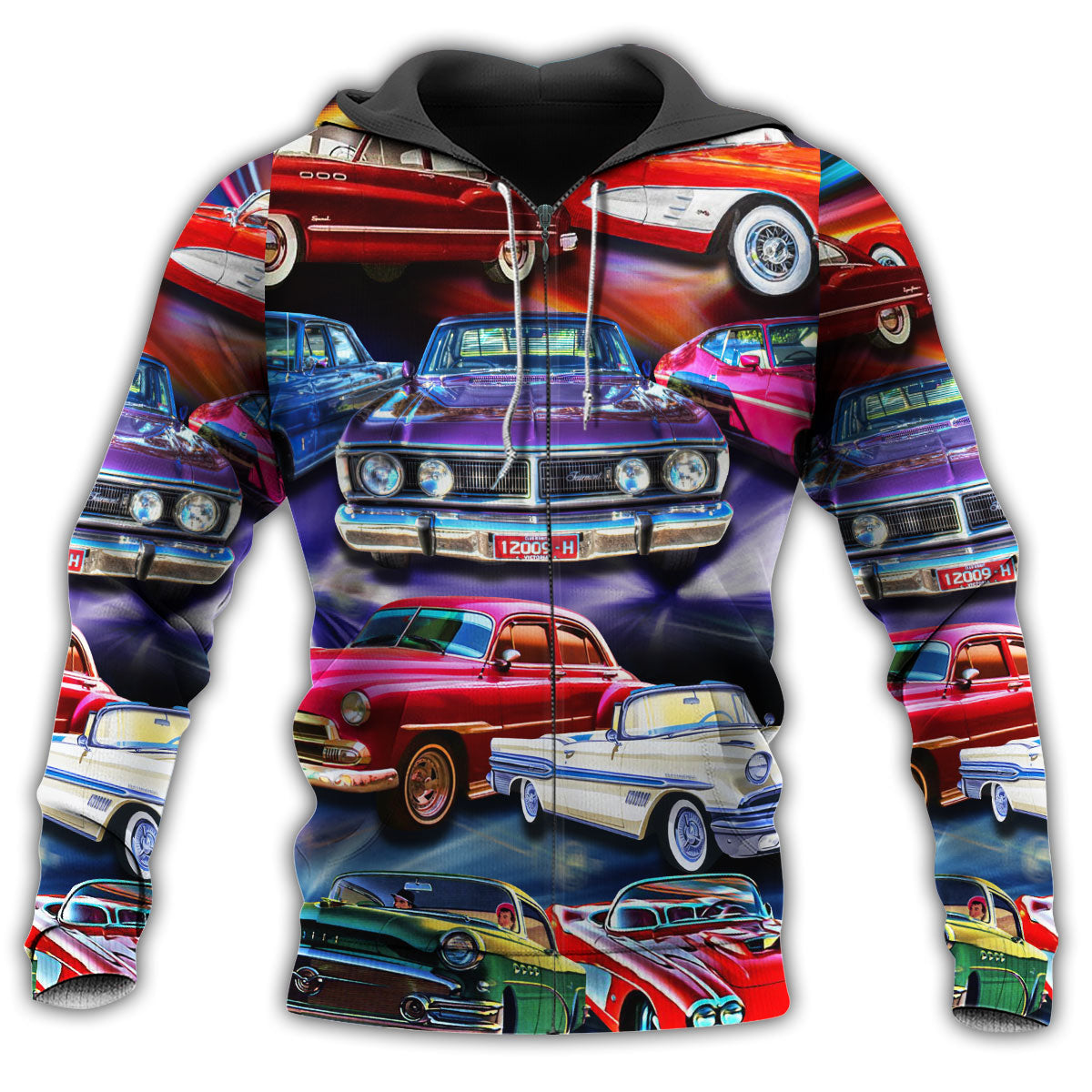 Colorful Car Art Style - 3D Hoodie2