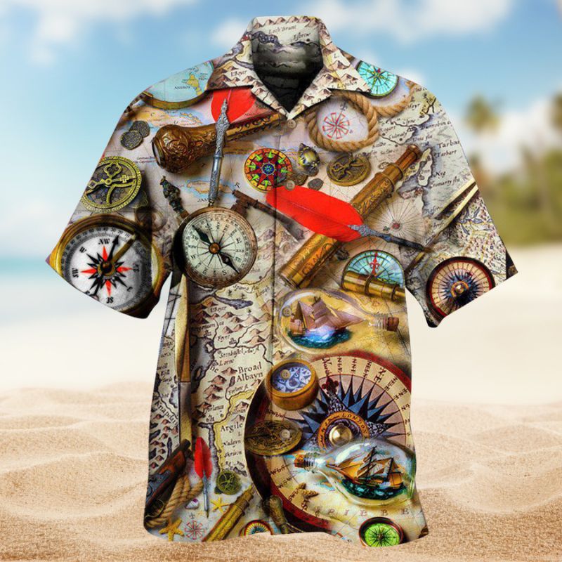 Compass Take Your Compass And Go Anywhere - Hawaiian Shirt