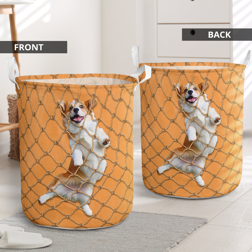 Corgi Climb On Rope Net - Laundry Basket - Owls Matrix LTD
