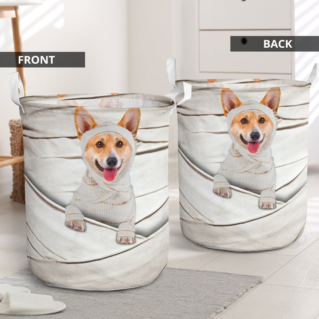 Corgi Mummy Basic Style - Laundry Basket - Owls Matrix LTD