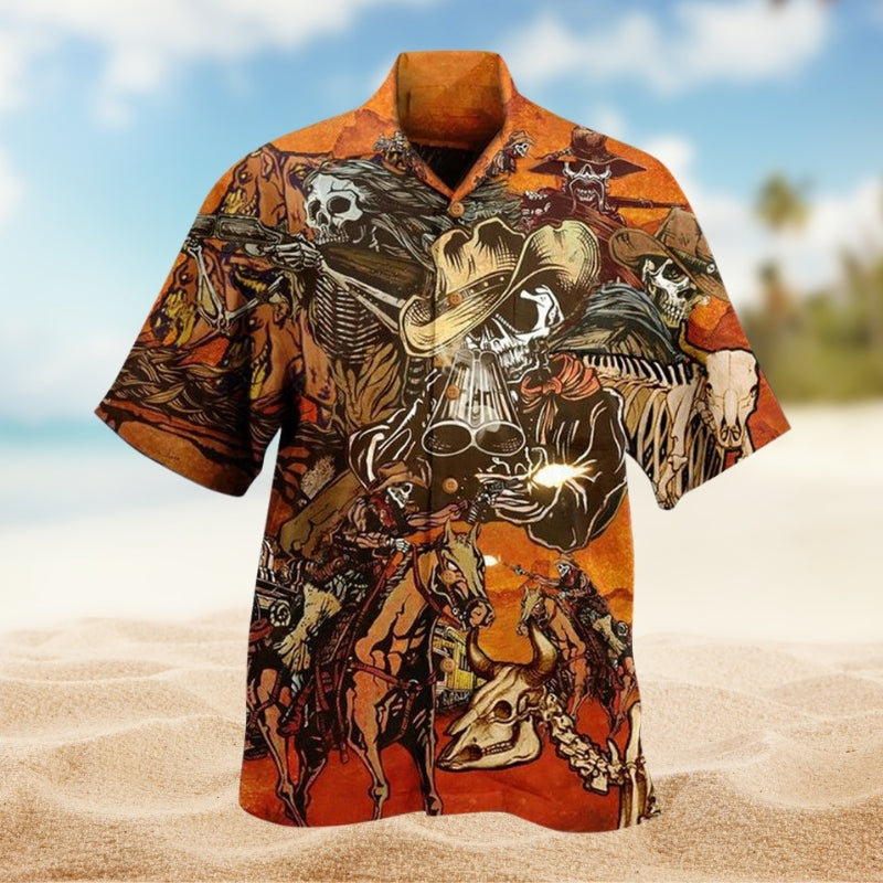 Cowboy Skull War Limited Edition – Hawaiian Shirt