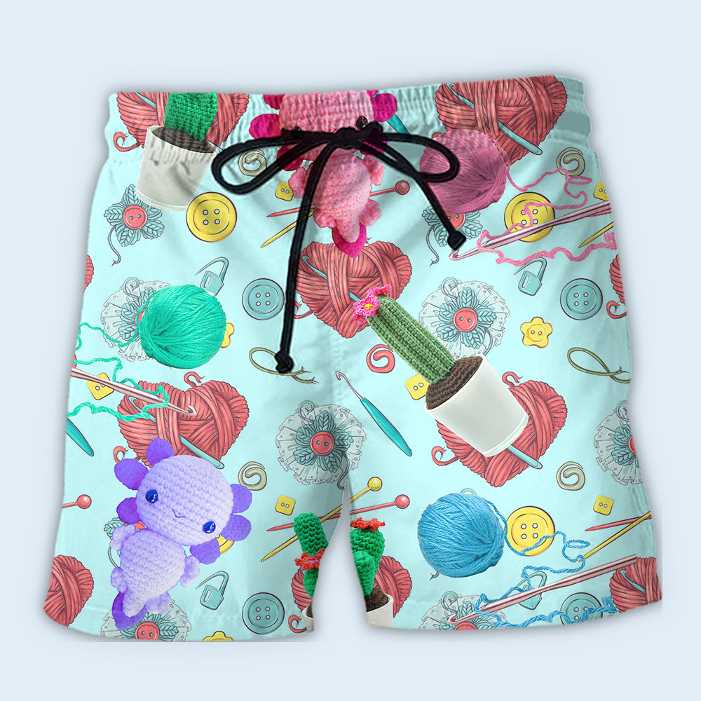 Crochet Lover Cute Craft Style - Beach Short