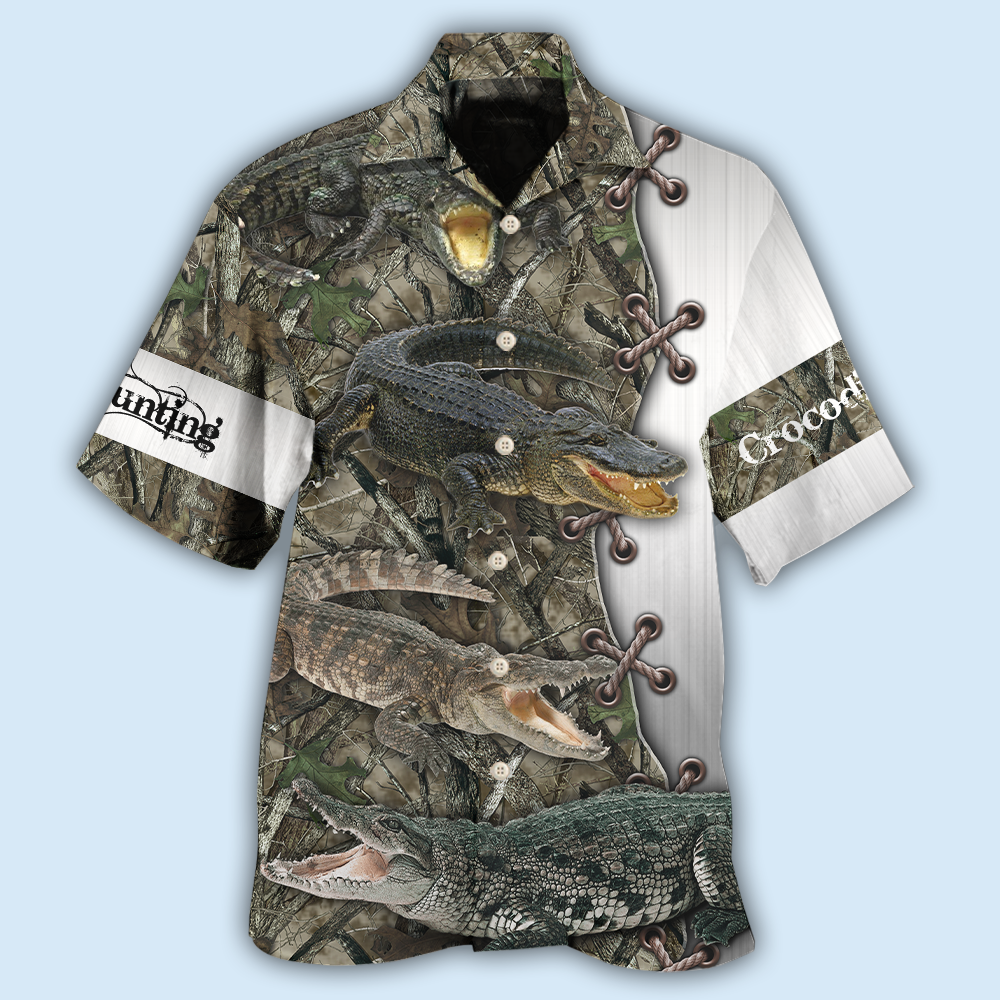 Crocodile Hunting Outdoor Style – Hawaiian Shirt