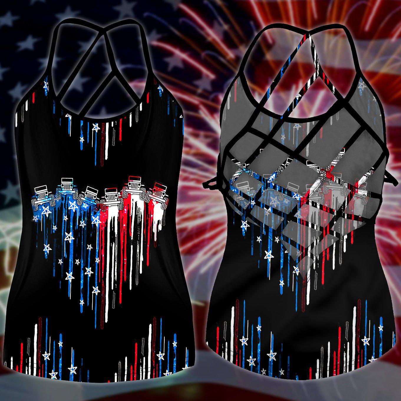 America Independence Day Happiness Limited Edition 3 – Hollow Tank Top
