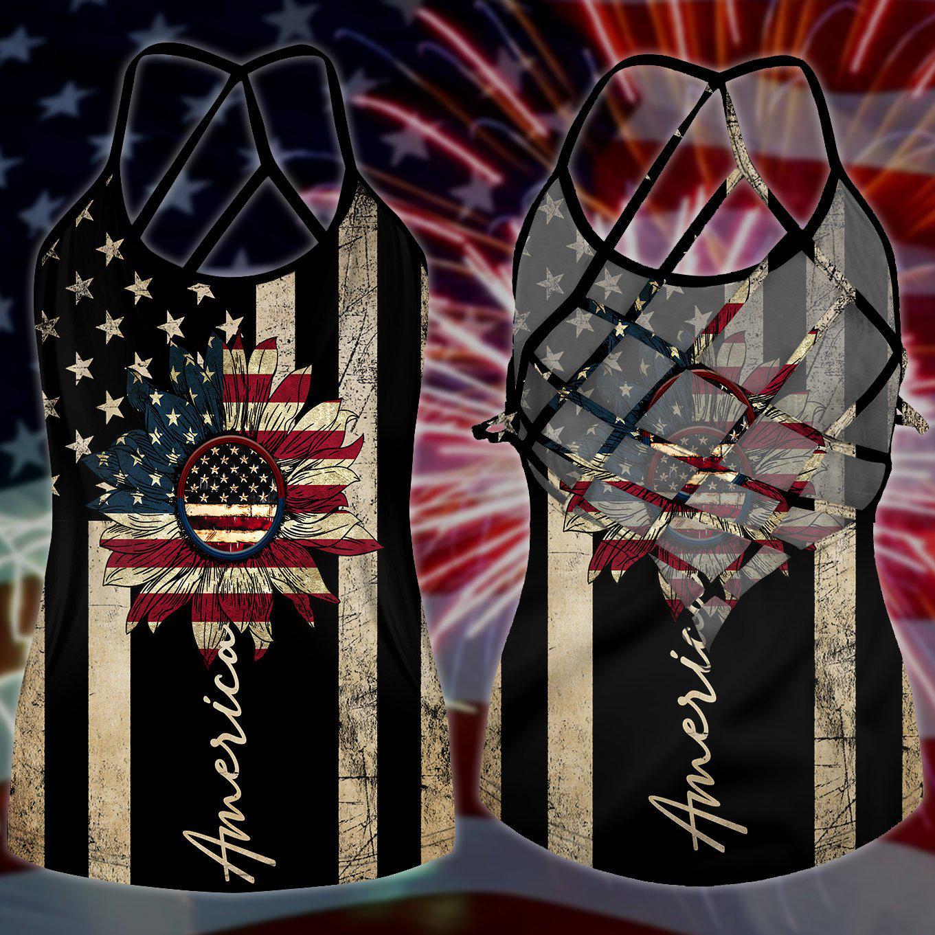 America Independence Day Happiness Limited Edition 4 – Hollow Tank Top