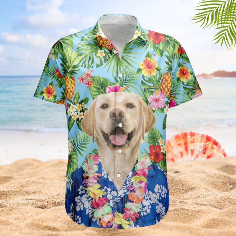 Custom Big Face Funny Photo Summer Aloha – Custom Photo Hawaiian Shirt