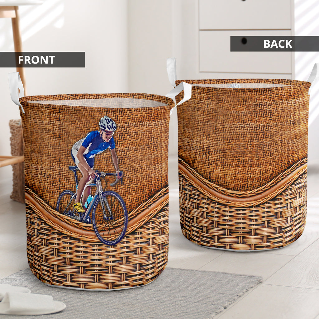Cycling Rattan Teaxture Style - Laundry Basket - Owls Matrix LTD