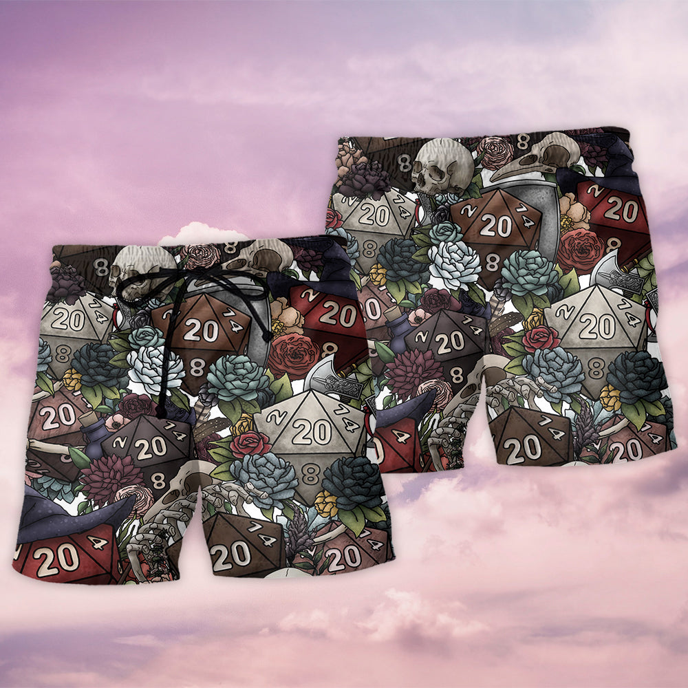 Dark Vibe D20 Dice Fantasy – Beach Short