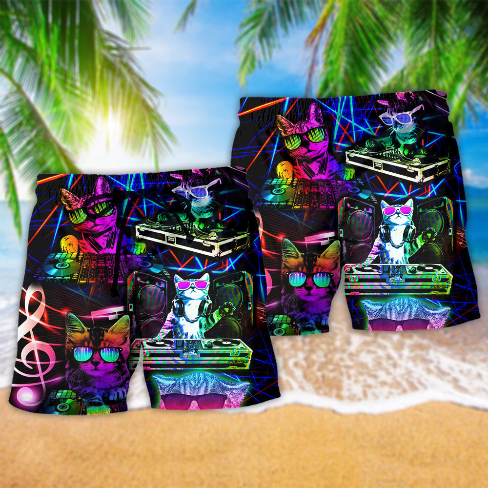 DJ Cat Music Lifestyle Art – Beach Short