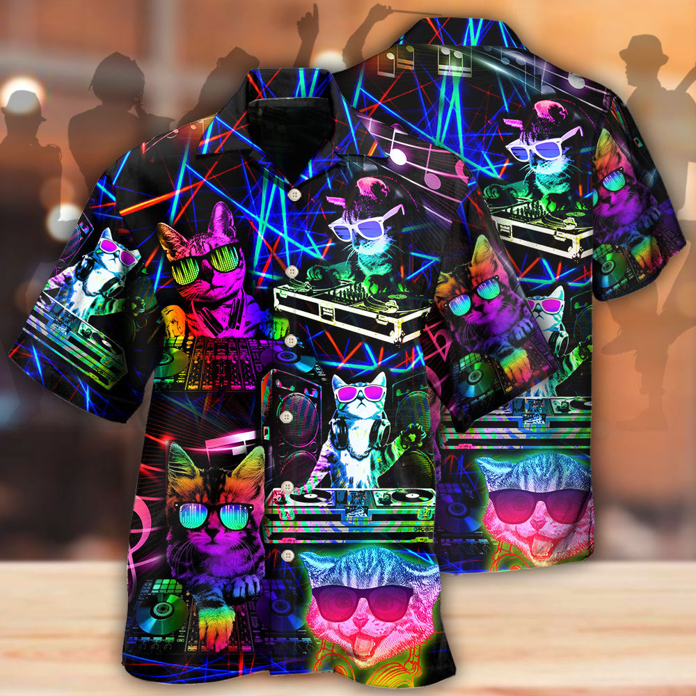 DJ Cat Life Funny Style – Hawaiian Shirt