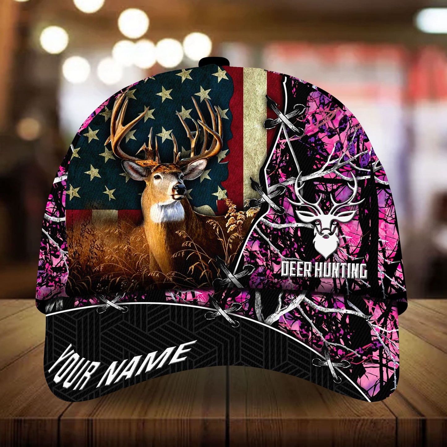 Unique US Deer Hunting Personalized – Classic Cap