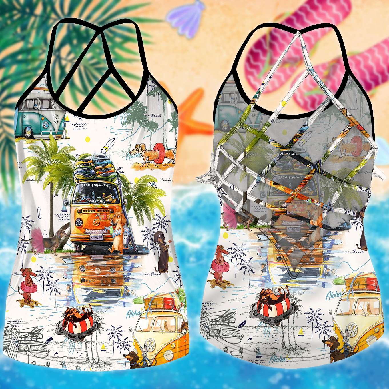 Dachshund Love Summer Limited Edition 10 – Hollow Tank Top