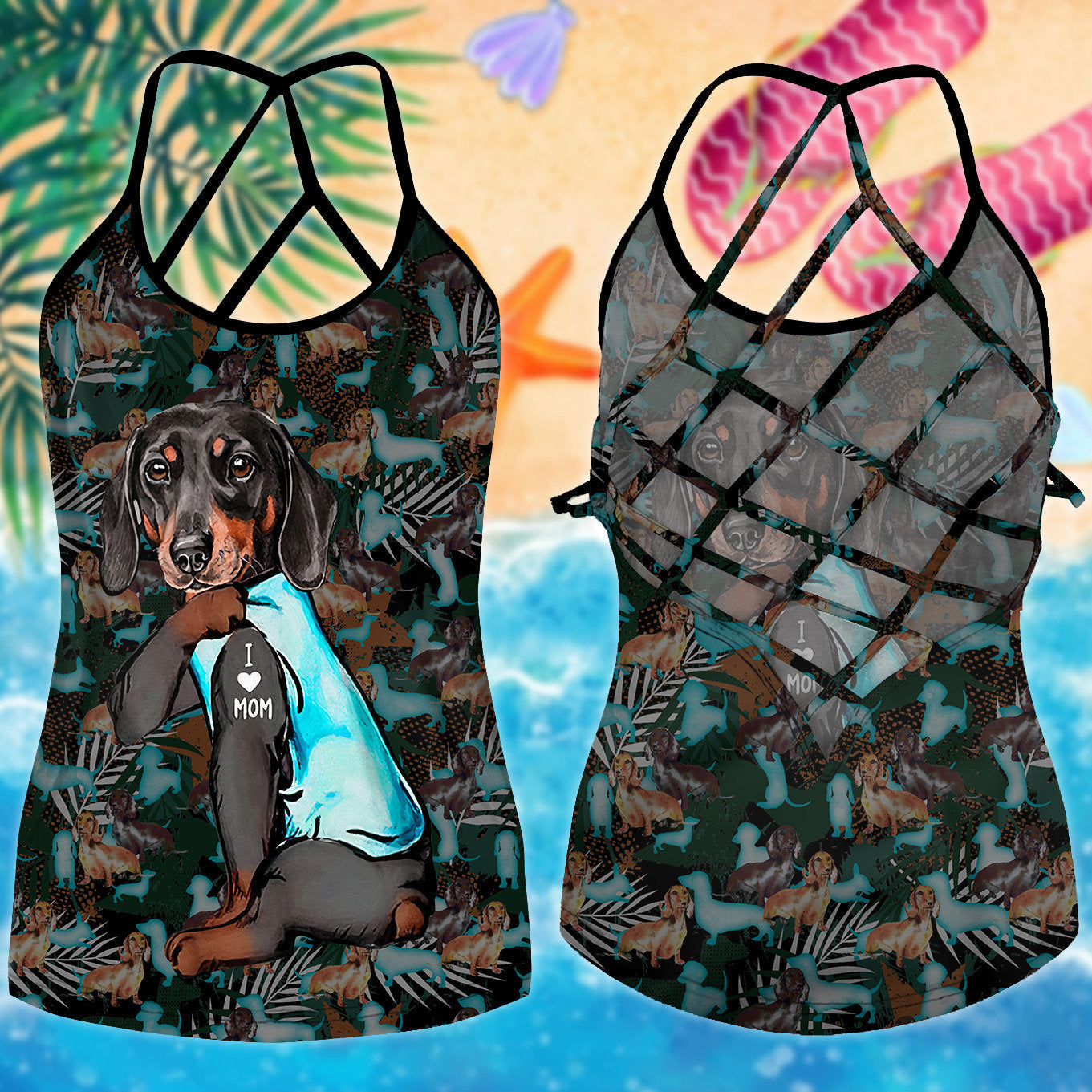 Dachshund Love Summer Limited Edition 5 – Hollow Tank Top