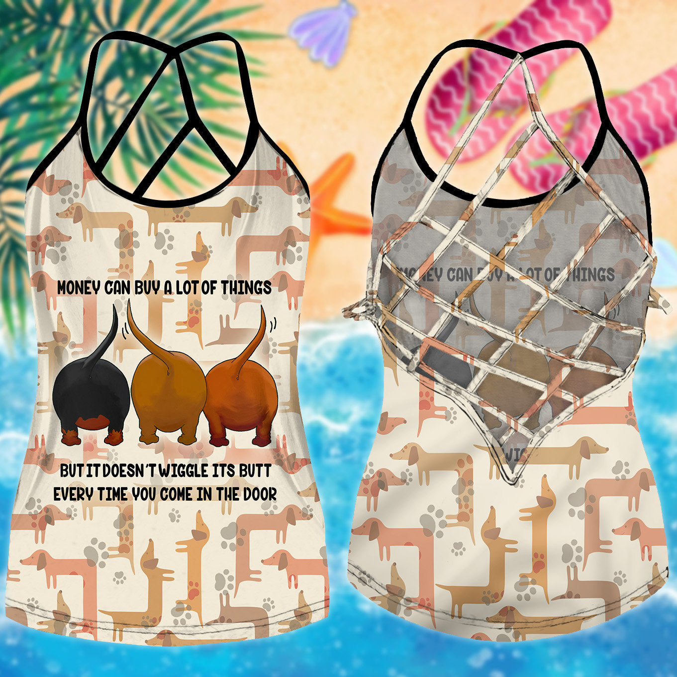 Dachshund Love Summer Limited Edition 7 – Hollow Tank Top