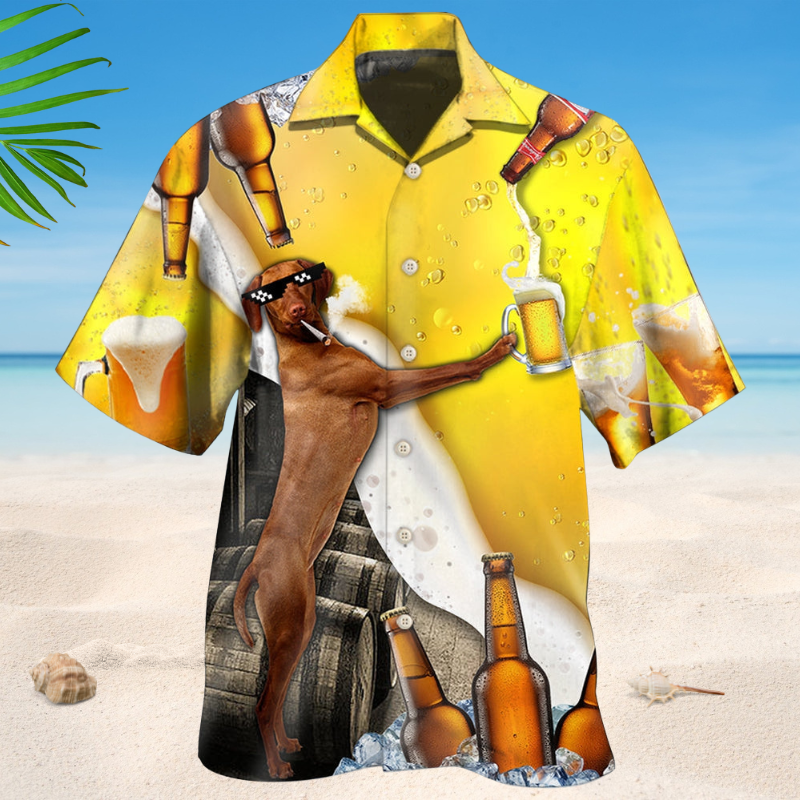 Dachshund With Beer Style – Hawaiian Shirt