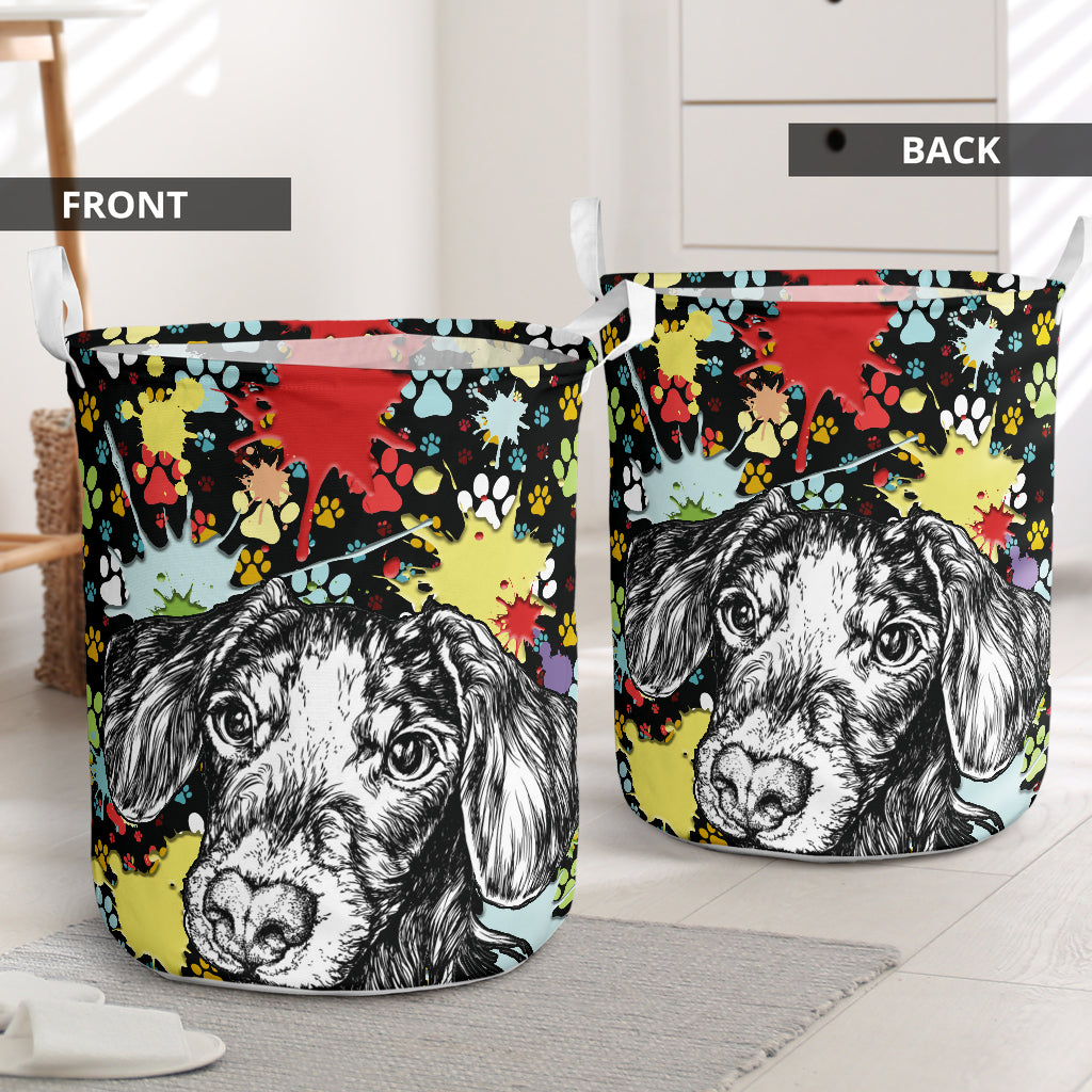 Dachshund Colorful Basic Style - Laundry Basket - Owls Matrix LTD