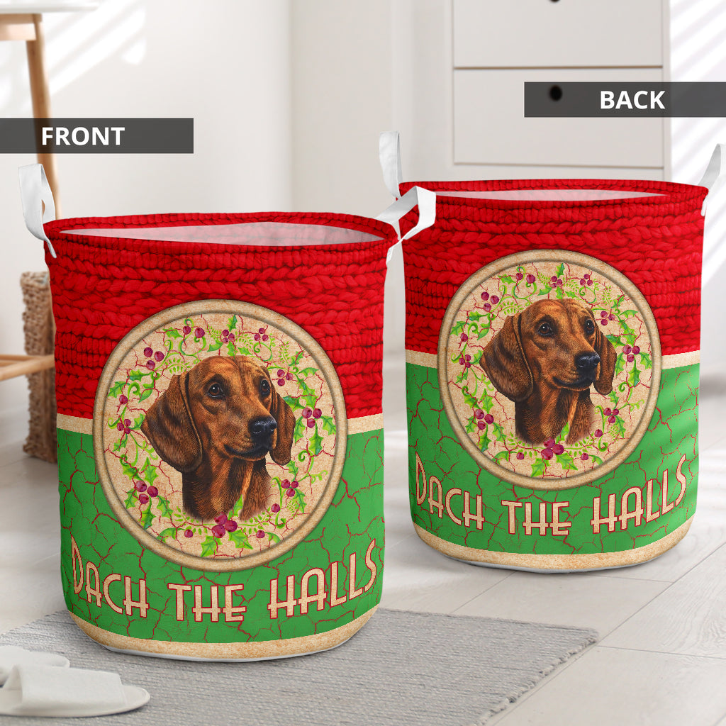 Dachshund knit wool - Laundry basket - Owls Matrix LTD