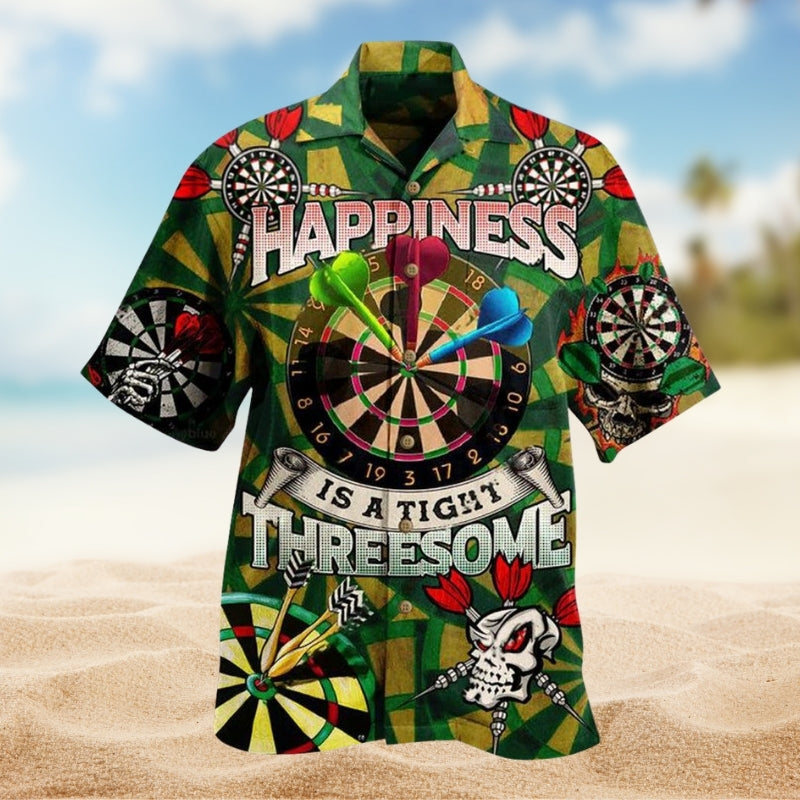 Darts Happiness Is A Tight Threesome Limited Edition – Hawaiian Shirt