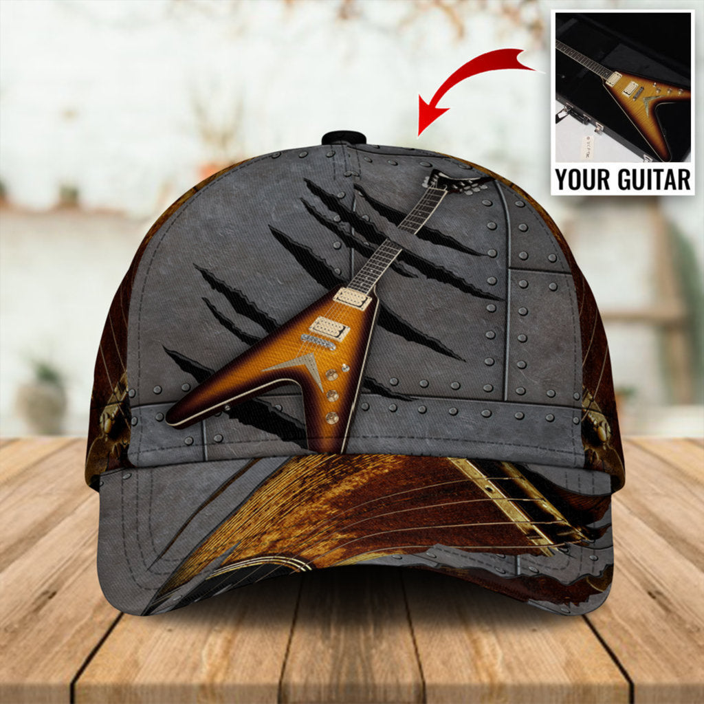 Flame Guitar Custom Photo – Classic Cap
