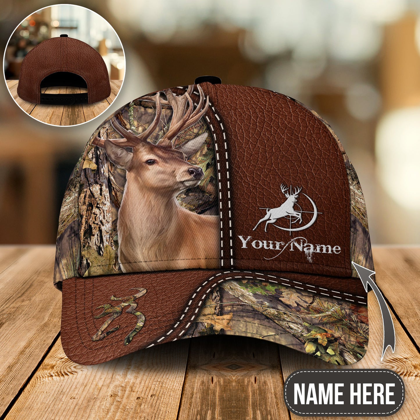 Deer Hunting Forest Personalized – Classic Cap