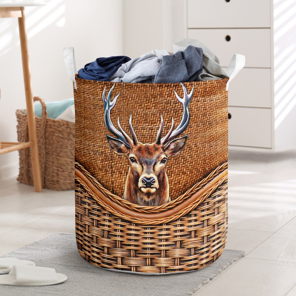 Deer Hunting Basic Style - Laundry Basket - Owls Matrix LTD