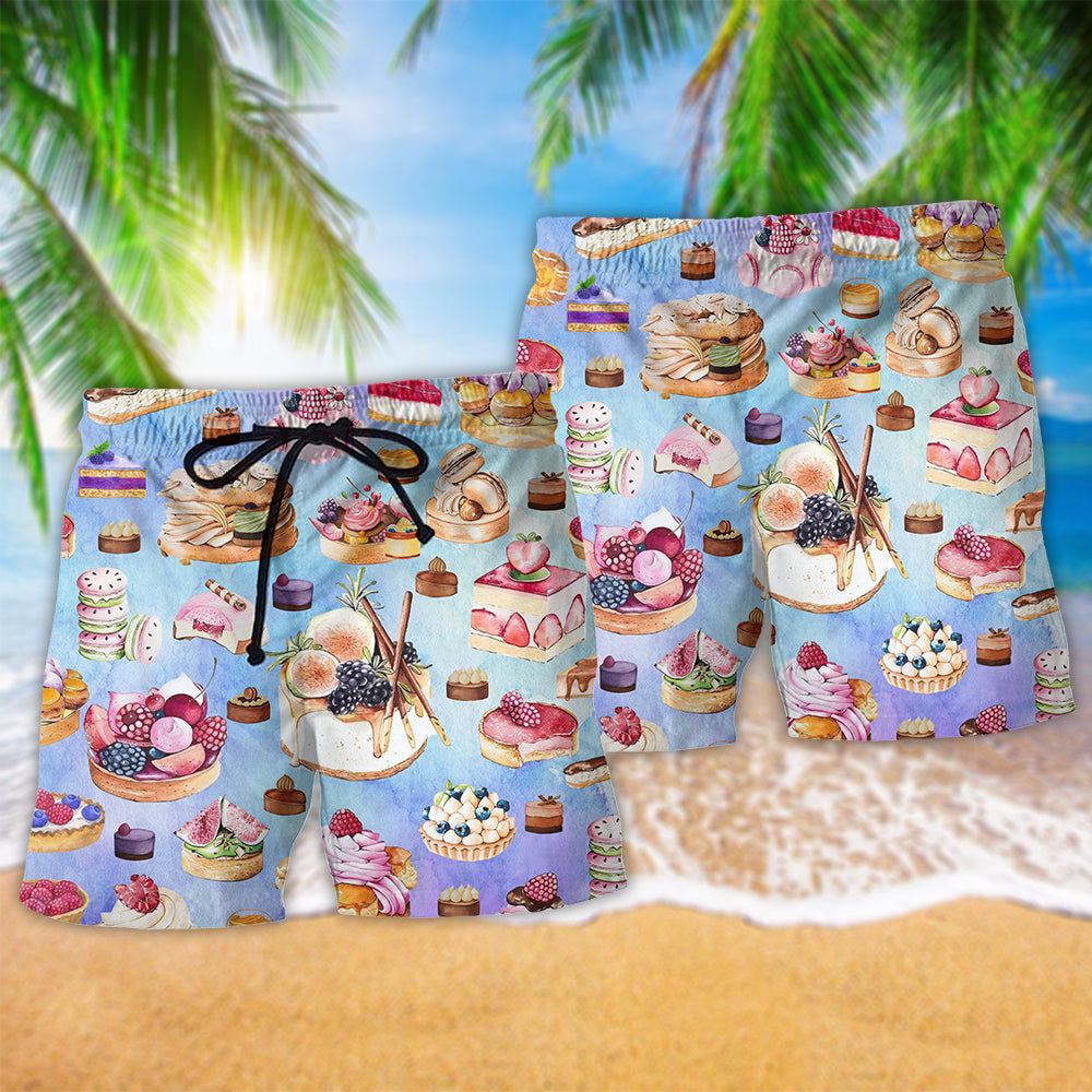 Dessert Purple Lovely Love Food Cool Style - Beach Short