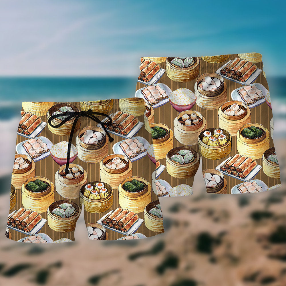 Delicious Dimsum Food Art - Beach Short
