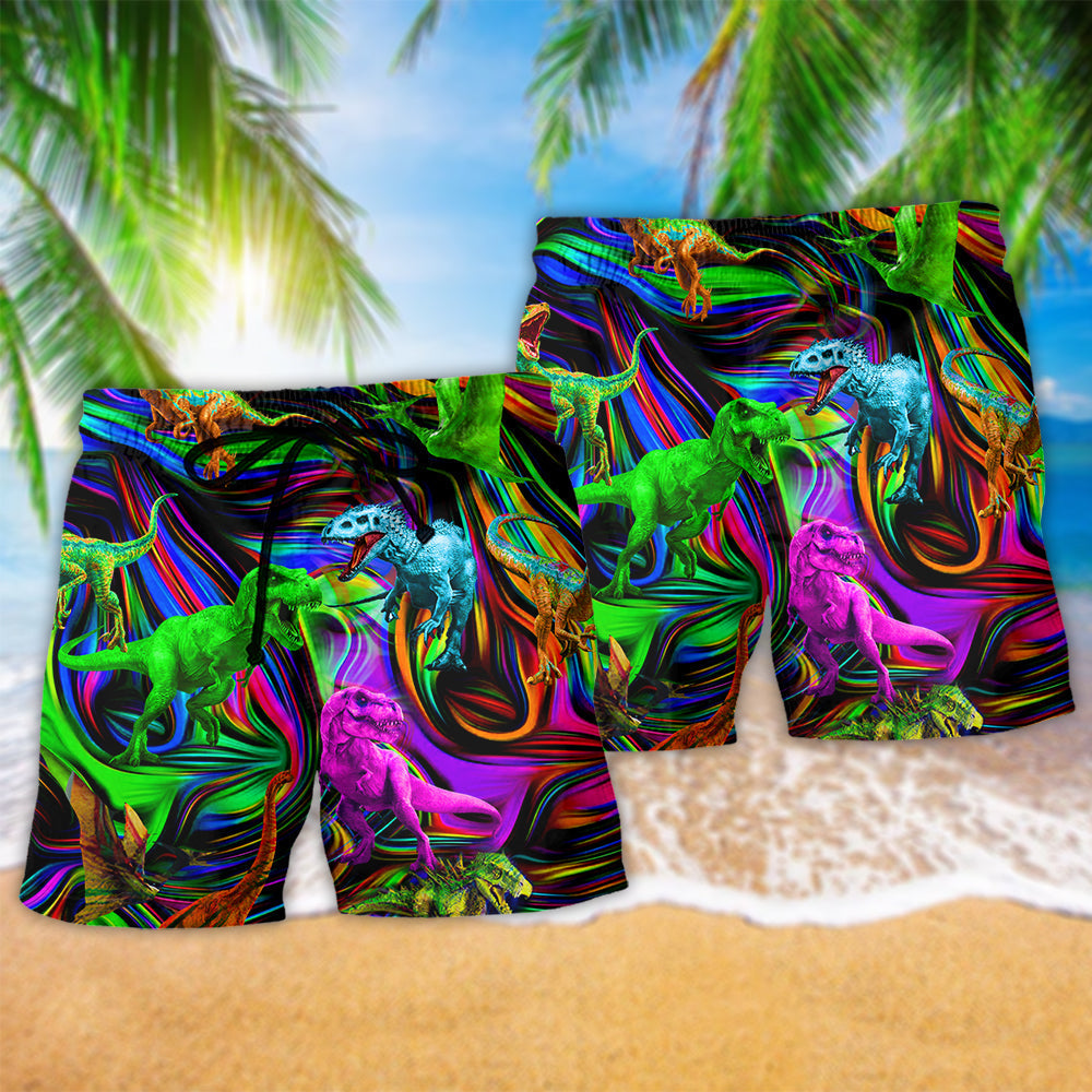 Dinosaur Summer Style Art - Beach Short