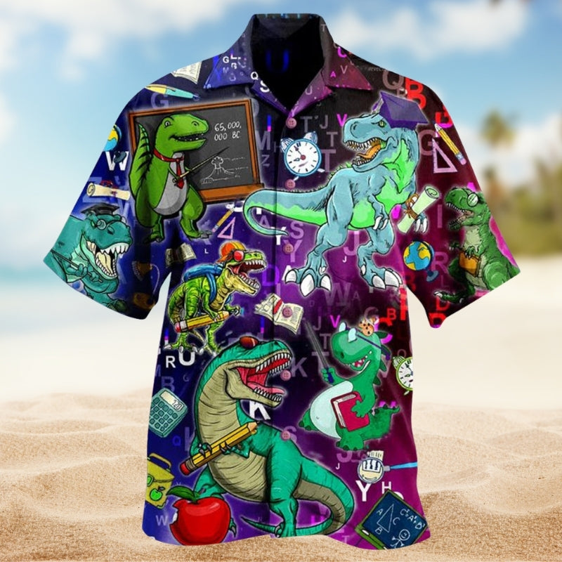 Dinosaurs Teaching Is Like A Walk In The Park Limited Edition – Hawaiian Shirt
