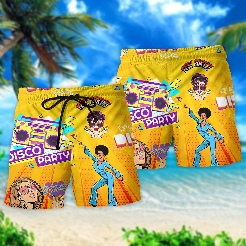 Disco Party Time Music – Beach Short