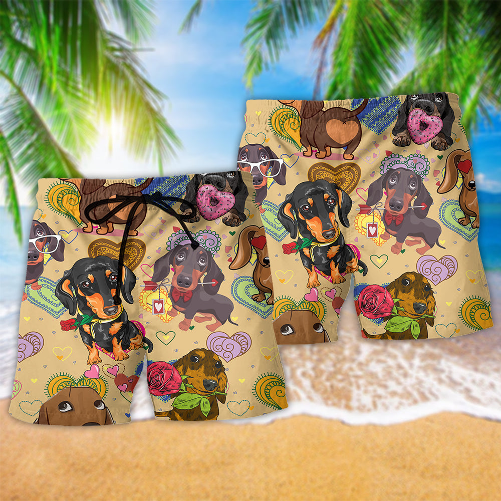 Dog Heart Love Art – Beach Short