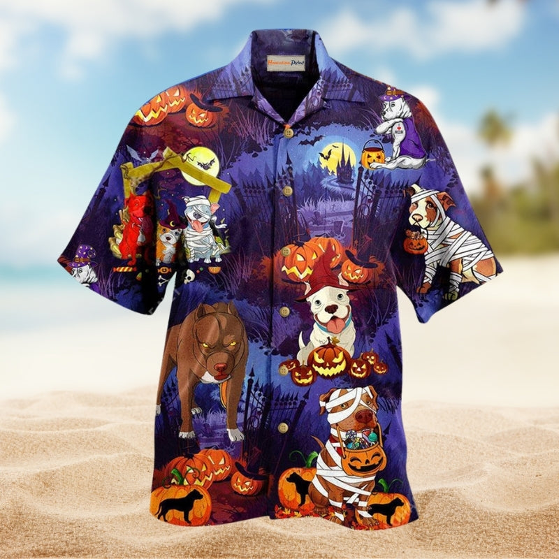 Dogs And Halloween Scary Limited Edition – Hawaiian Shirt