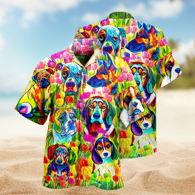 Dogs Colorful Limited Edition – Hawaiian Shirt