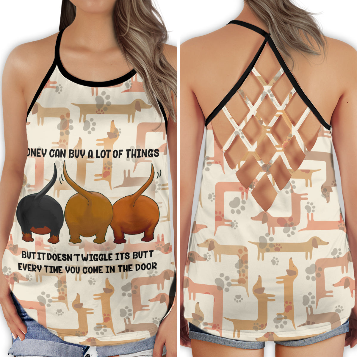 Dachshund Fresh Summer Collection – Hollow Tank Top