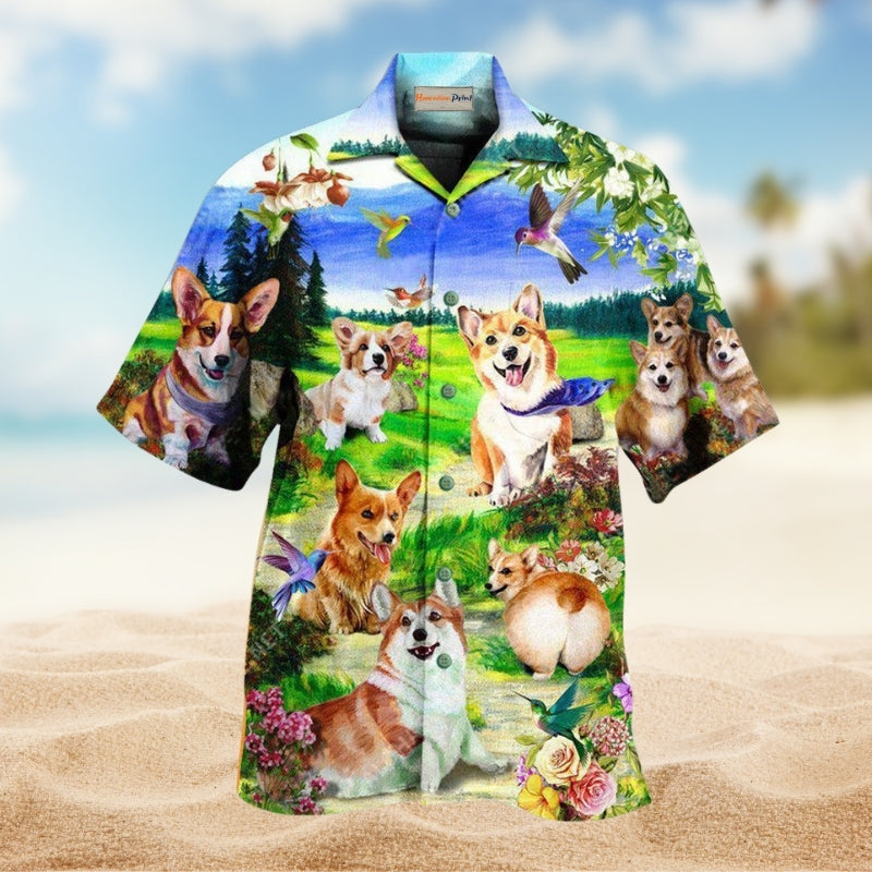 Dogs Life Is Better With A Corgi Limited Edition – Hawaiian Shirt